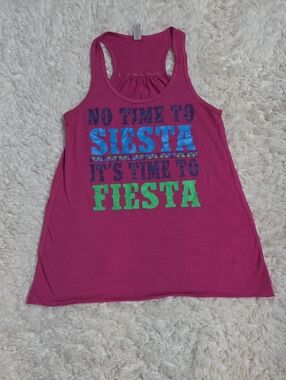 Bella Canvas Magenta Graphic Tank Top